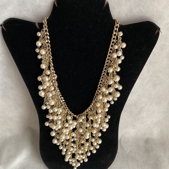 GORGEOUS vintage ARNOLD SCAASI pearl statement necklace signed original… - Picture 10 of 17